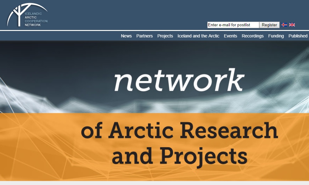 The Icelandic Arctic Cooperation Network - screenshot