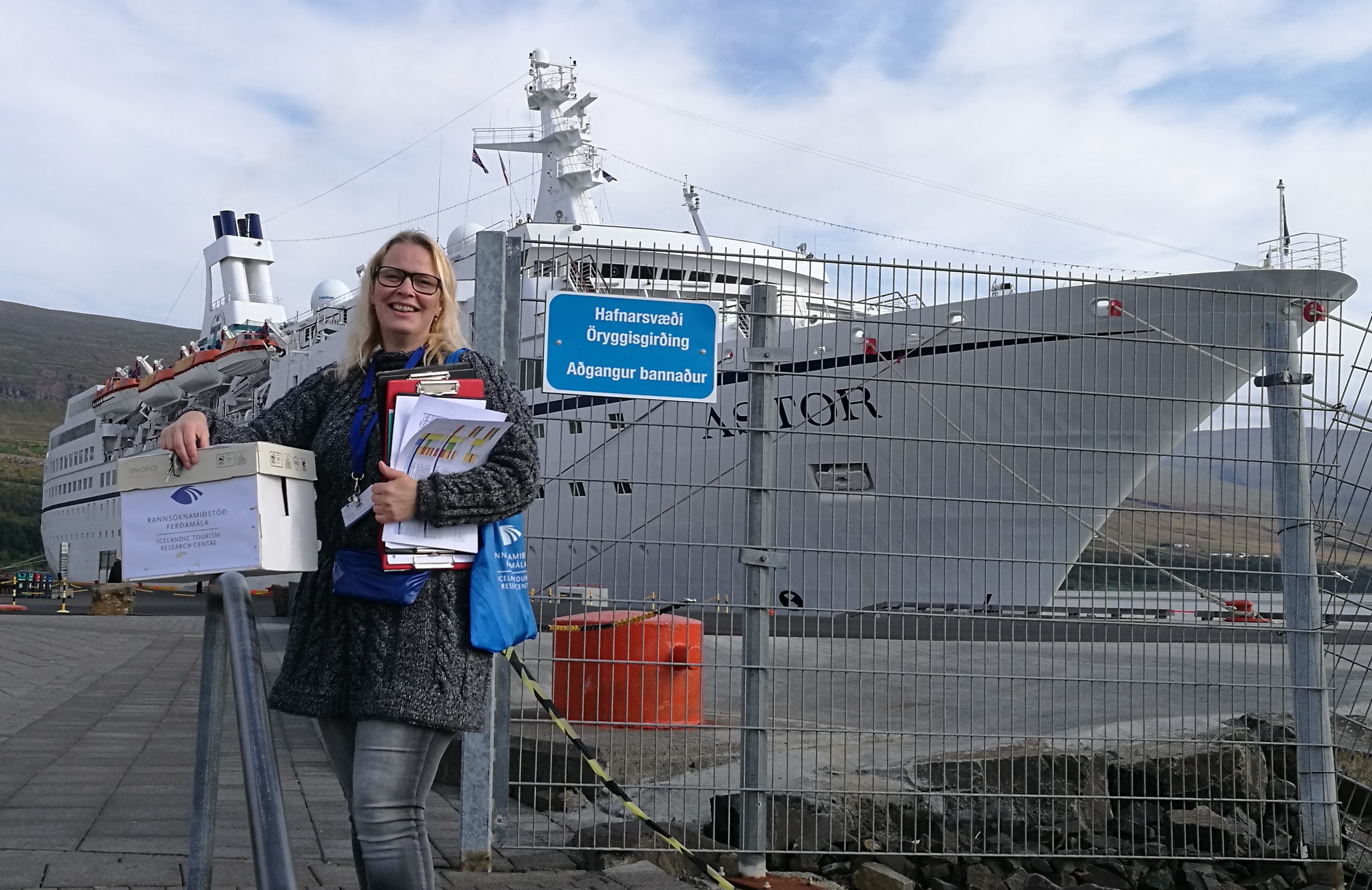 Passenger survey at Akureyri port 2017. ©Þórný Barðadóttir