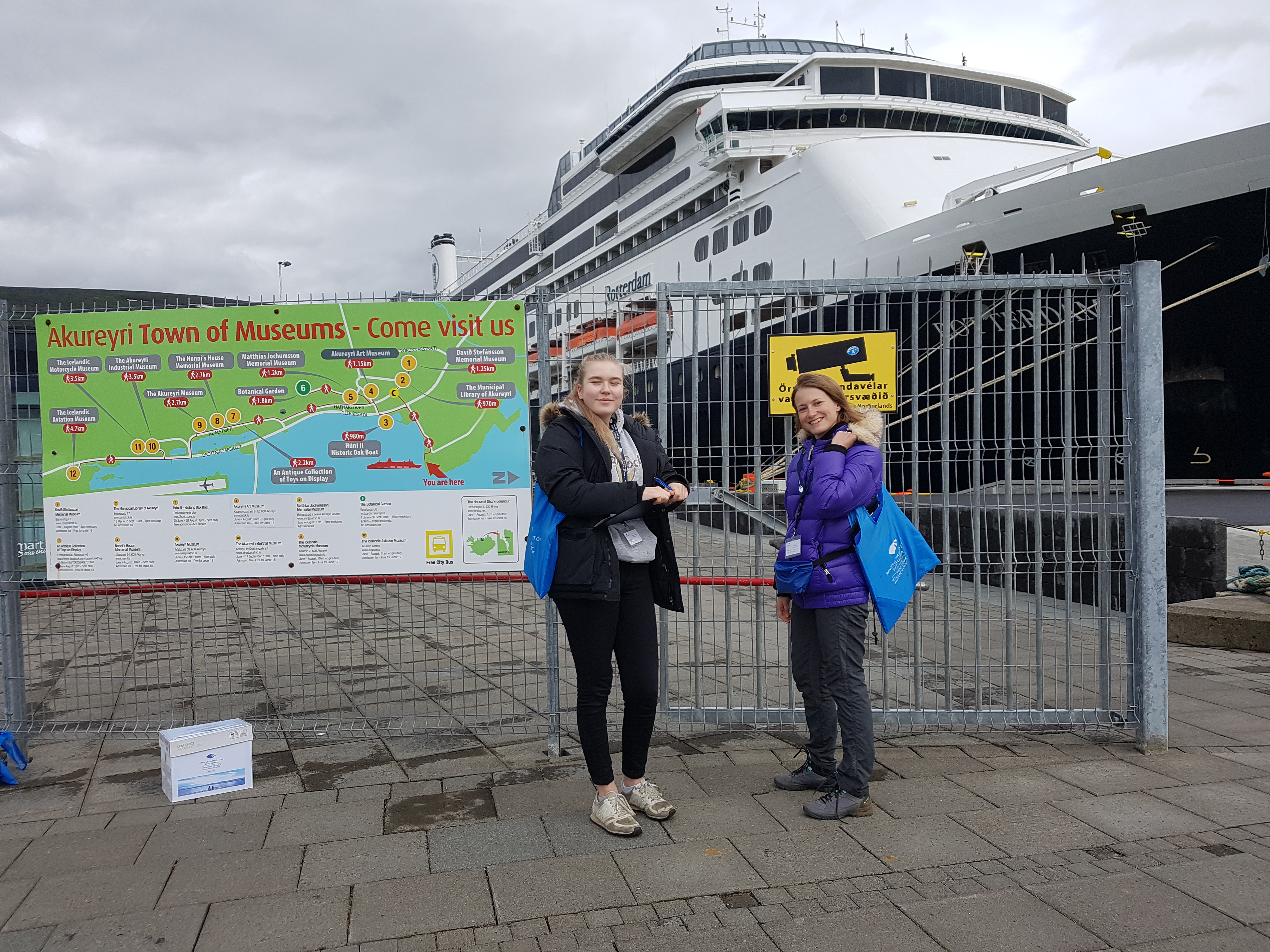 Cruise Passenger Survey at Akureyri Port © Þórný Barðadóttir