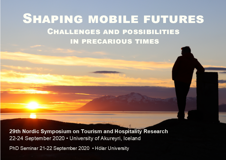 Málstofukall á Nordic Symposium on Tourism and Hospitality Research, Akureyri 22-24.9. 2020