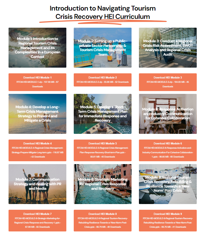 How do tourism entrepreneurs navigate through crisis? Introduction to a new teaching material