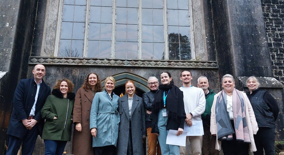 UPLIFT's partners in front of the castle