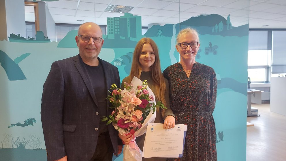 Pétur Óskarsson, Julia Kienzler og Guðrún Þóra Gunnarsdóttir