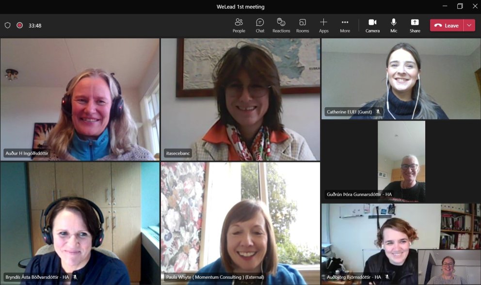 Samstarfsaðilar á fyrsta fundi WeLead