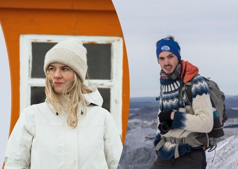 Tanja Sól Valdimarsdóttir og Michaël Bishop (samsett mynd)