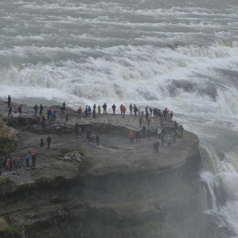 Við Gullfoss (mynd: EJB)