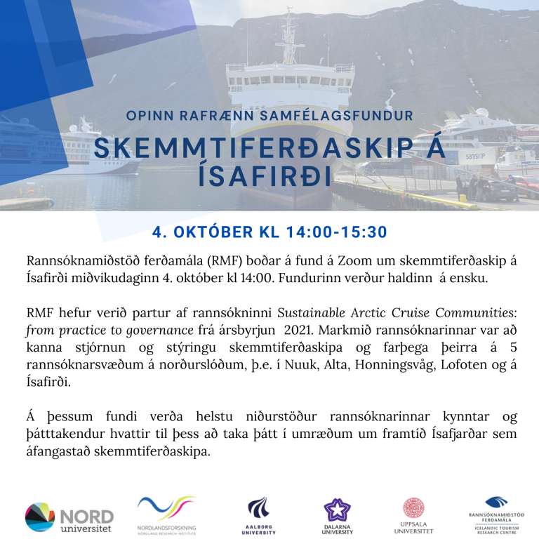 ITRC hosted a community meeting on cruise tourism