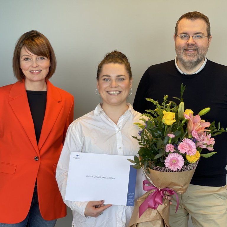 Ásta Dís Óladóttir, formaður stjórnar RMF, Guðný Ljósbrá Hreinsdóttir og Jóhannes Þór Skúlason, fram…