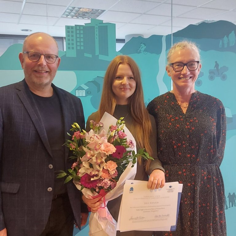 Pétur Óskarsson, Julia Kienzler og Guðrún Þóra Gunnarsdóttir