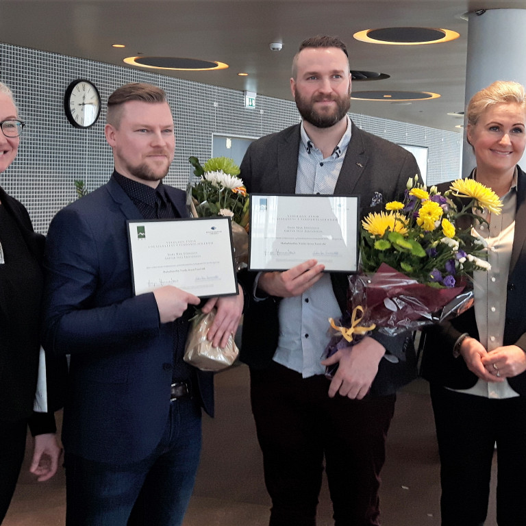 Verðlaunahafar ásamt Guðrúnu Þóru Gunnarsdóttur og Helgu Árnadóttur