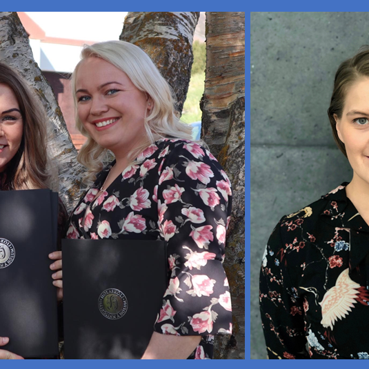 T.v.: Elva Dögg Pálsdóttir og Sólveig Hulda Árnadóttir. T.h.: Íris Sigurðardóttir